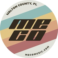the logo for mego music in walton county, florida